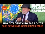 Lula cita o volante Casemiro para dizer que governo pode fazer mais