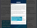 “Querem me destruir”, diz Bolsonaro em postagem antes de solicitação da PGR por condenação