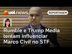 Rumble e Trump Media pressionam Moraes de olho no julgamento do Marco Civil no STF | Amanda Klein
