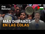 GAZA: ATAQUE con TRES MUERTOS y varios HERIDOS cerca del CENTRO de REPARTO DE COMIDA | RTVE
