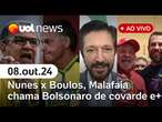 Boulos x Nunes, Malafaia critica Bolsonaro; apoio de Lula no 2º turno, Kassab ao vivo e+ | UOL News