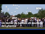 Obsèques de Lyhanna: un lâcher de ballons en son souvenir