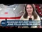 BEBEN BEI DEUTSCHER BAHN: "Enormer Sanierungsprozess" – Bundesregierung entlässt Konzernchef Lutz!