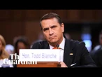 Blanche testifies in two-day Senate confirmation hearing - watch live