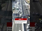 Protesters demanding Gaza hostage deal block road in Israel. #Gaza #Israel #BBCNews