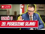 20. posiedzenie Sejmu - dzień trzeci 18 października 2024 - Transmisja na ŻYWO z obrad Sejmu