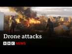 Ukraine and Russia exchange drone attacks | BBC News