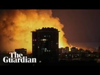 Footage shows explosions in Kyiv after Russia pummels city in all-night drone attack