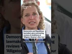Democratic and Republican lawmakers give contrasting reviews of conditions at 'Alligator Alcatraz'