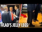 Was Putin wearing LIFTS? Vlad's twitching feet spark speculation at Trump summit