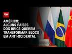 Américo: Alguns países dos Brics querem transformar bloco em anti-ocidental | CNN NOVO DIA