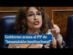 María Jesús Montero acusa al PP de 