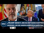 STRAFE GEGEN GOOGLE: Trump sauer und droht mit Zöllen – "Er denkt, die EU will Amerikaner schröpfen"
