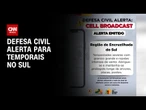 Supercélula: Defesa Civil alerta pra fortes tempestades no RS | CNN NOVO DIA