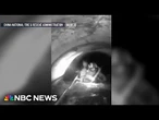 Harrowing video shows child rescued from storm drain in China
