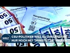 DEUTSCHLAND: Nach Fällen von Sozialbetrug - CSU-Politiker fordert "Ministütze" für EU-Einwanderer
