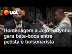 Petista e bolsonarista batem boca por homenagem a Jojo Todynho na Alerj: 'Me espera lá fora'; vídeo