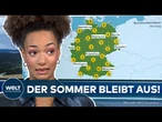 WETTER IN DEUTSCHLAND: Viel Regen, kühle Temperaturen – „Der Juli endet aprilhaft!“