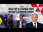 Sky News goes behind the scenes of Russia's economic forum