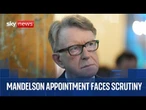 Foreign Affairs Committee giving evidence on Peter Mandelson appointment