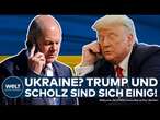 PUTINS KRIEG: Olaf Scholz telefoniert mit Donald Trump! Beim Thema Ukraine sind sie sich einig