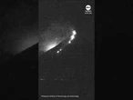 Meteor lights up sky near erupting volcano in the Philippines