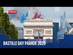 Bastille Day military parade through Paris