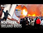 Homes TORCHED & missiles thrown at cops as riots break out in UK town over 'sex attack'