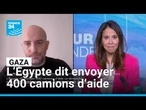 L’Égypte dit envoyer 400 camions d’aide ce dimanche dans la Bande de Gaza • FRANCE 24