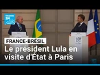 Le président brésilien Lula est en visite d'État à Paris • FRANCE 24