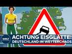 WETTER: Achtung Glätte! Von Sonnenschein bis Eis ist in Deutschland alles vertreten