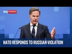 NATO news conference after Russian jets 'violate' Estonian airspace