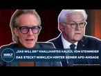 DEUTSCHLAND: AfD? Experte verrät! Steinmeiers Kalkül! Diese Worte lassen tief blicken