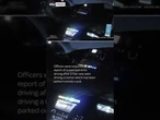 Tractor rams police car