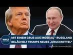 UKRAINE-KRIEG: Russland reagiert auf Trumps neustes Druckmittel! Dmitriev bekräftigt Putins Worte