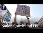Washingtons Bewohner wehren sich gegen Trump Polizei-Einsätze