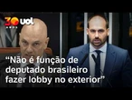 Moraes sobre Eduardo Bolsonaro nos EUA: 'Não é função de deputado fazer lobby no exterior'