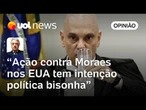 Moraes intimado nos EUA não tem fundamento técnico e é insustentável, diz Maierovitch