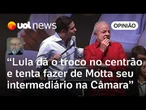 Motta é vaiado em evento com Lula; Josias: 'Lula se esforça para empossar o presidente da Câmara'