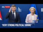 EU president and new Hungarian PM deliver joint statement