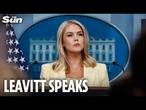 LIVE: Karoline Leavitt holds briefing after Trump’s explosive meeting with South African president