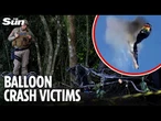Hot air balloon crash victims revealed after it burst into flames & plunged to earth