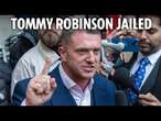 Tommy Robinson jailed for 18 months over false claims about Syrian refugee in film shown at protest