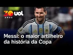 Messi supera pênalti perdido, quebra recorde de gols e classifica Argentina