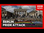 Crowds gather at Brandenburg Gate for vigil after vehicle driven into crowd | BBC News