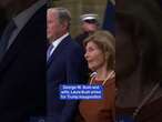 George W. Bush and wife, Laura Bush arrive at Trump inauguration