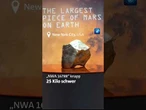 „NWA 16788“ soll am 16. Juli in New York versteigert werden. #tagesschau #nachrichten #mars