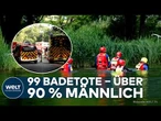 DEUTSCHLAND: 99 Badetote im Juni! DLRG warnt – Mehr als 90 Prozent der Badetoten sind männlich