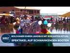 BOLIVIEN: Gläubige tanzen auf schwankenden Booten! Das steckt hinter dem Wasser-Ritual