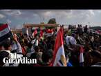 Protesters in Rafah oppose Trump’s plan to move Gaza Palestinians to Jordan and Egypt